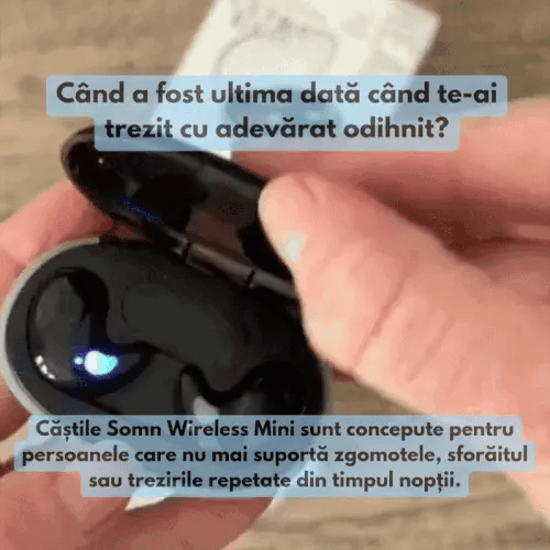 Căști Somn Wireless Mini – Bucură-te de Somn Profund și Relaxare Fără Zgomote