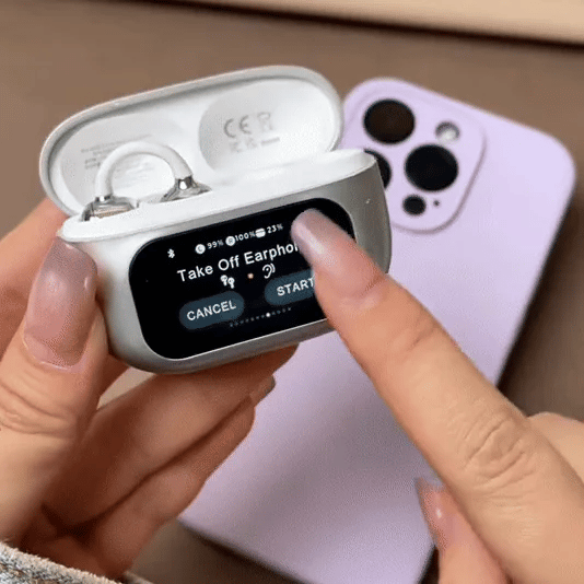 Căști intraauriculare GO8 cu ecran tactil, traducere audio în timp real