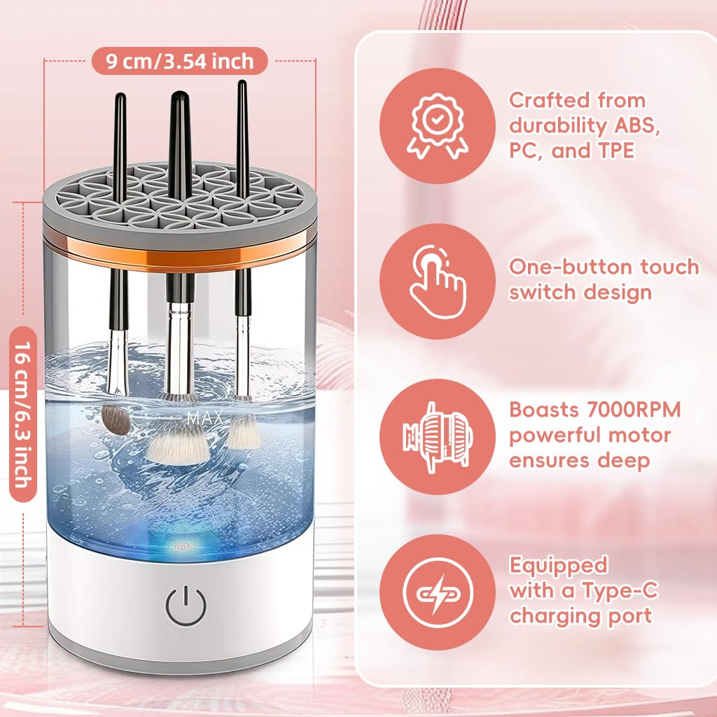 ProClean Curățător Electric Pentru Pensule Machiaj 3 în 1